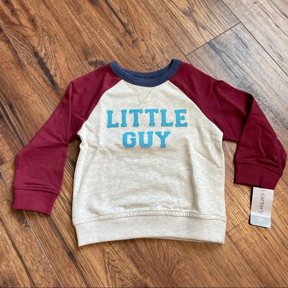 Carter’s Little Guy Pullover Sweatshirt 2T NWT - Picture 2 of 5